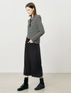 Stripe Long-Sleeve Hooded Henley Top