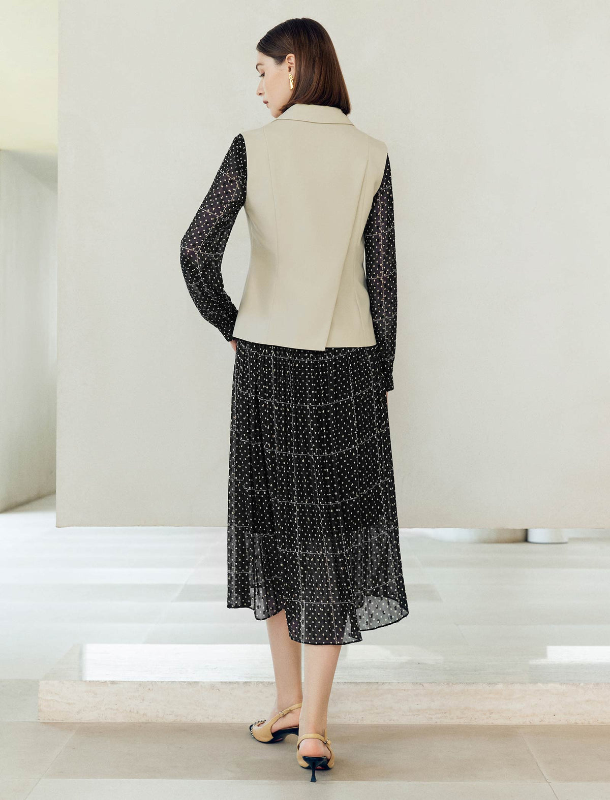 Sleeveless Blazer Vest
