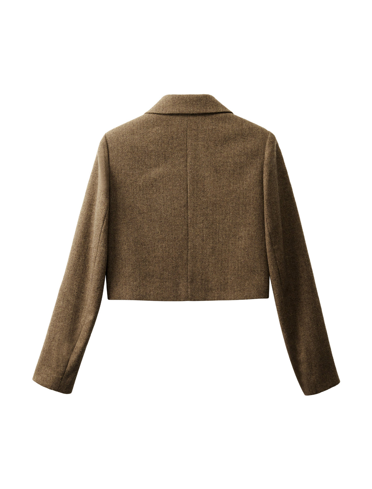 Vintage Cropped Wool Blend Jacket