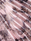 Chiffon Tie Dye Sun Pleated Midi Skirt