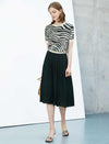 Minimal Pleated A-Line Skirt