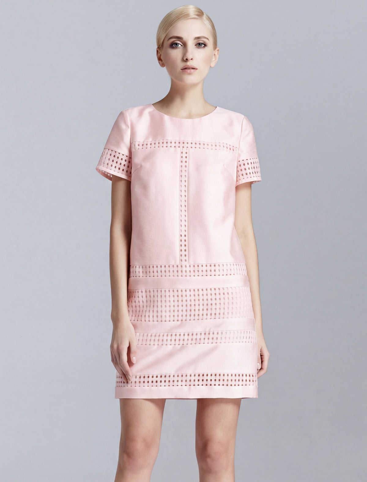 Color-Block Short Sleeve Dress