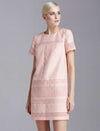 Color-Block Short Sleeve Dress