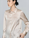 Mulberry Silk Button-Down Shirt