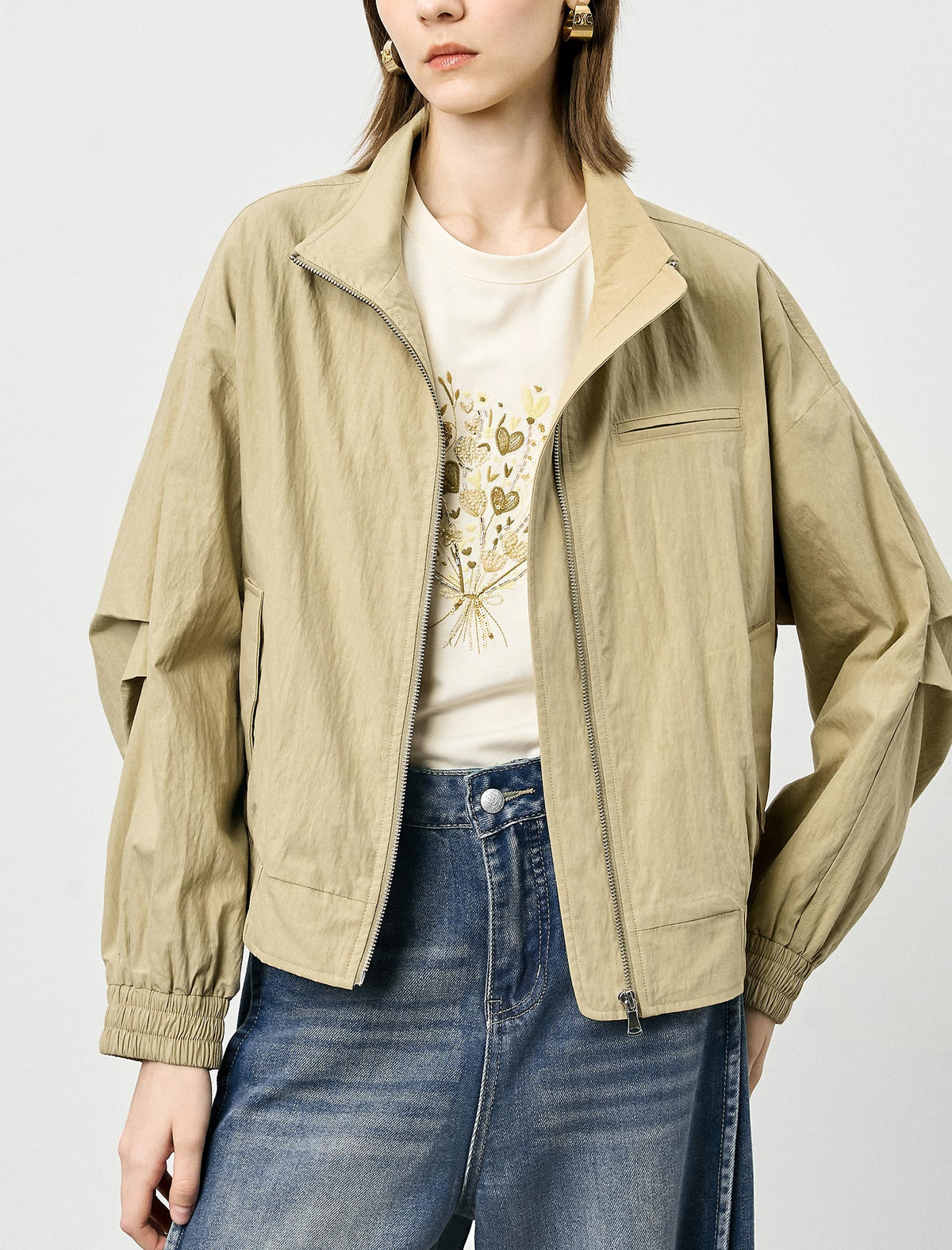 Minimalist Lapel Loose Short Jacket