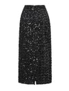 Sequined Back Slit Midi Skirt