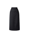 Back Slit Pencil Midi Skirt