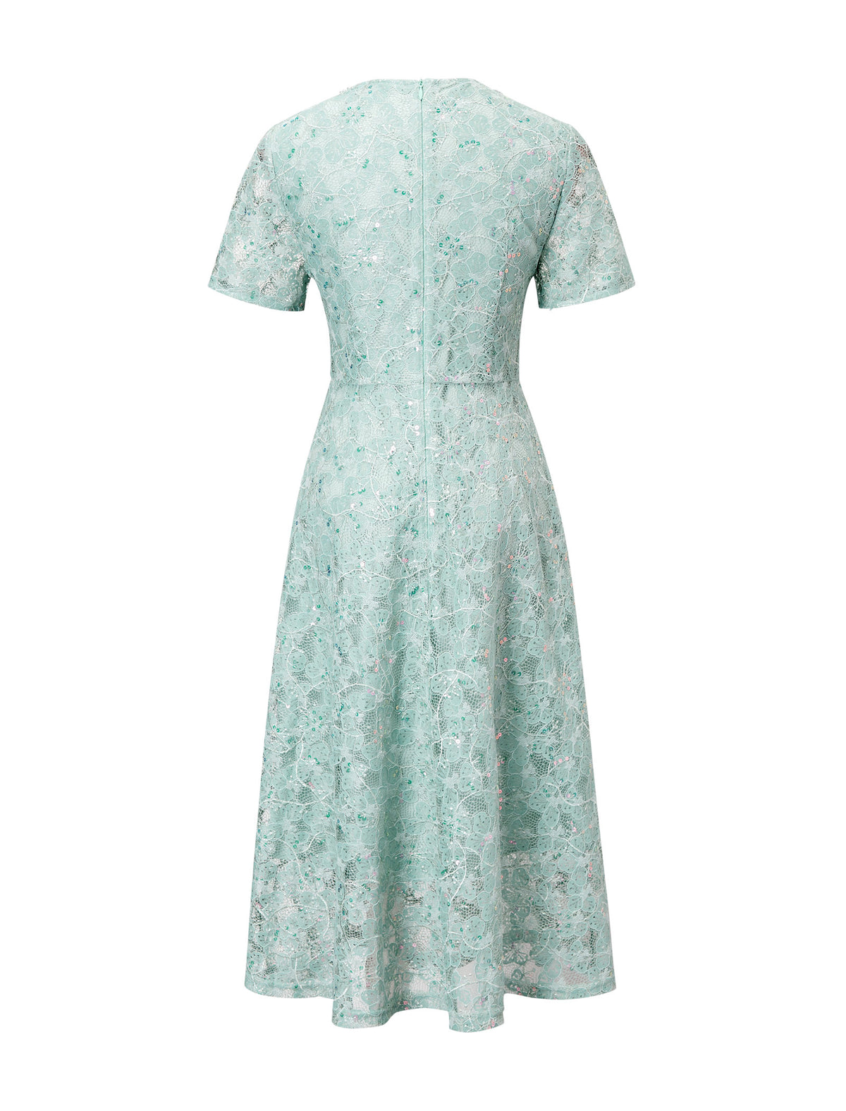 Lace Embellished Midi Dress