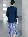 Notched Lapel Single Button Tailored Blazer