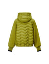 Hooded Quilted Drawstring Zip-Front Cropped Jacket