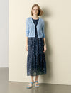 Tencel Floral Polka Dot Maxi Dress