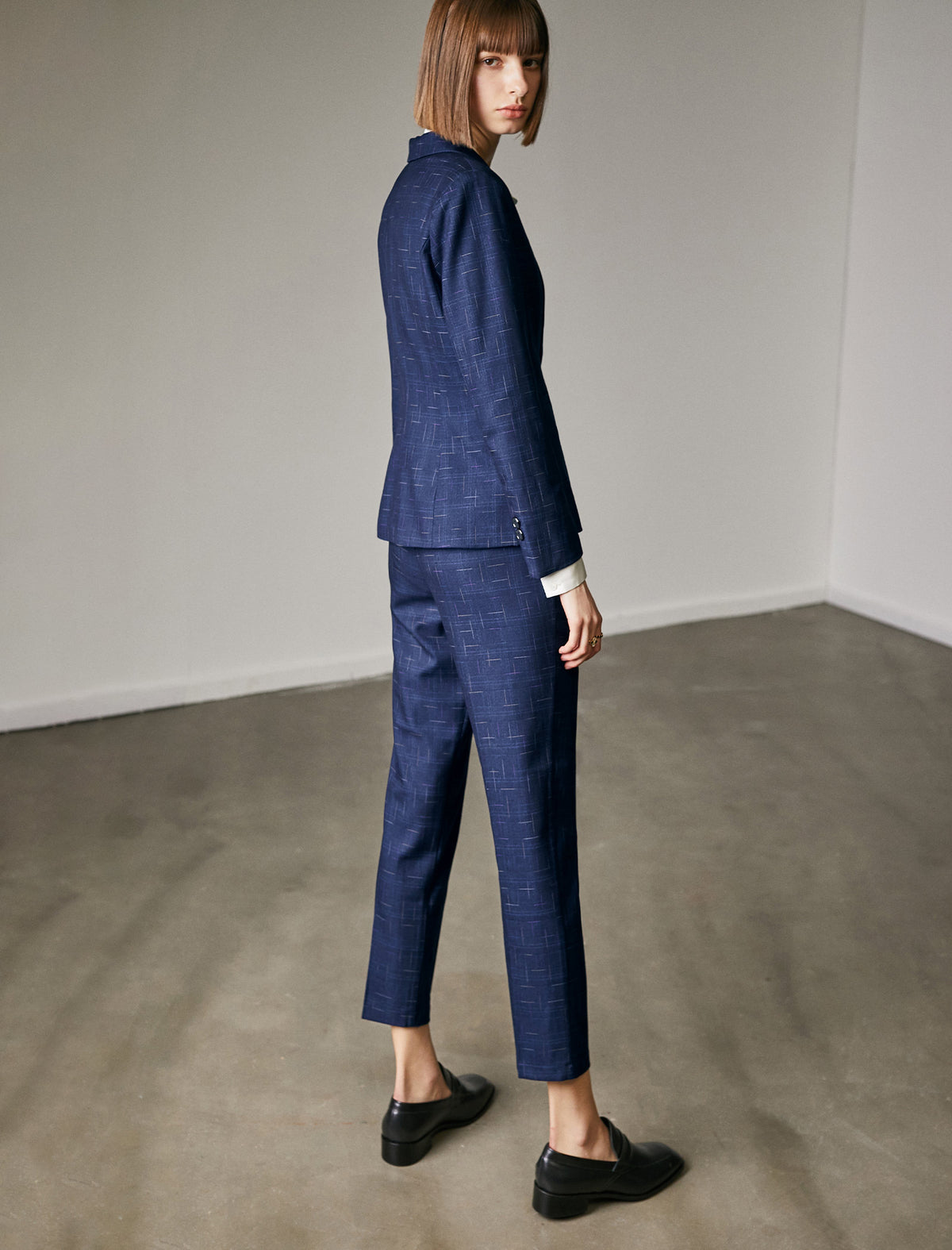 Classic Solid Pantsuit Set