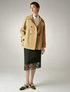 Long Sleeve Double-Breasted Relaxed Trench Coat