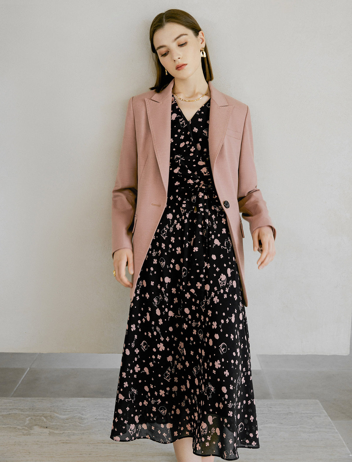 Brandy Rose Single Button Tailored Blazer