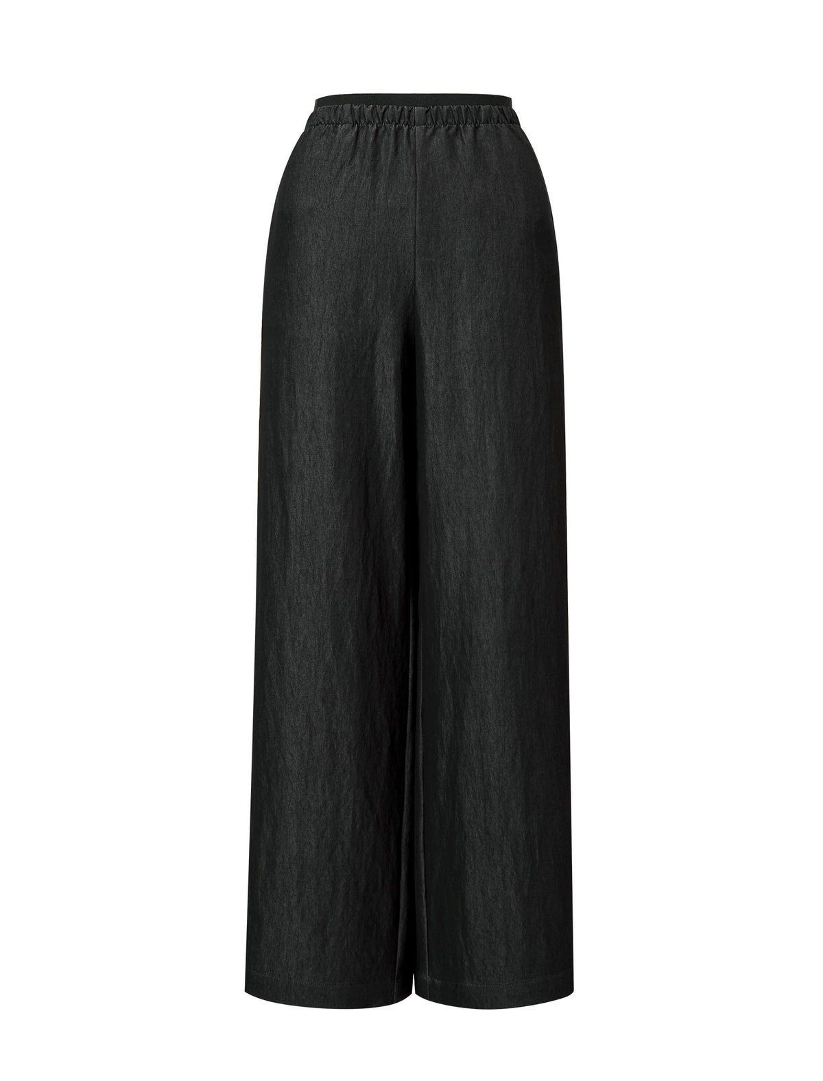 Side Stripes Wide-Leg Textured Pants