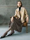 Asymmetric Button Wool-Blend Jacket