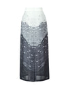Ocean Breeze High-Waist Midi Skirt