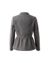 Wool Blend Fitted Cropped Jacket