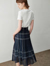 Vintage Plaid A-Line Skirt