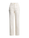 High‑Waist Wide‑Leg Cotton Jeans