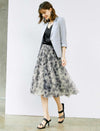Printed A-Line Skirt
