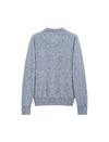 Wool and Mulberry Silk Blend Pearl-Bow Crewneck Sweater
