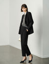 Black Double-Breasted Blazer