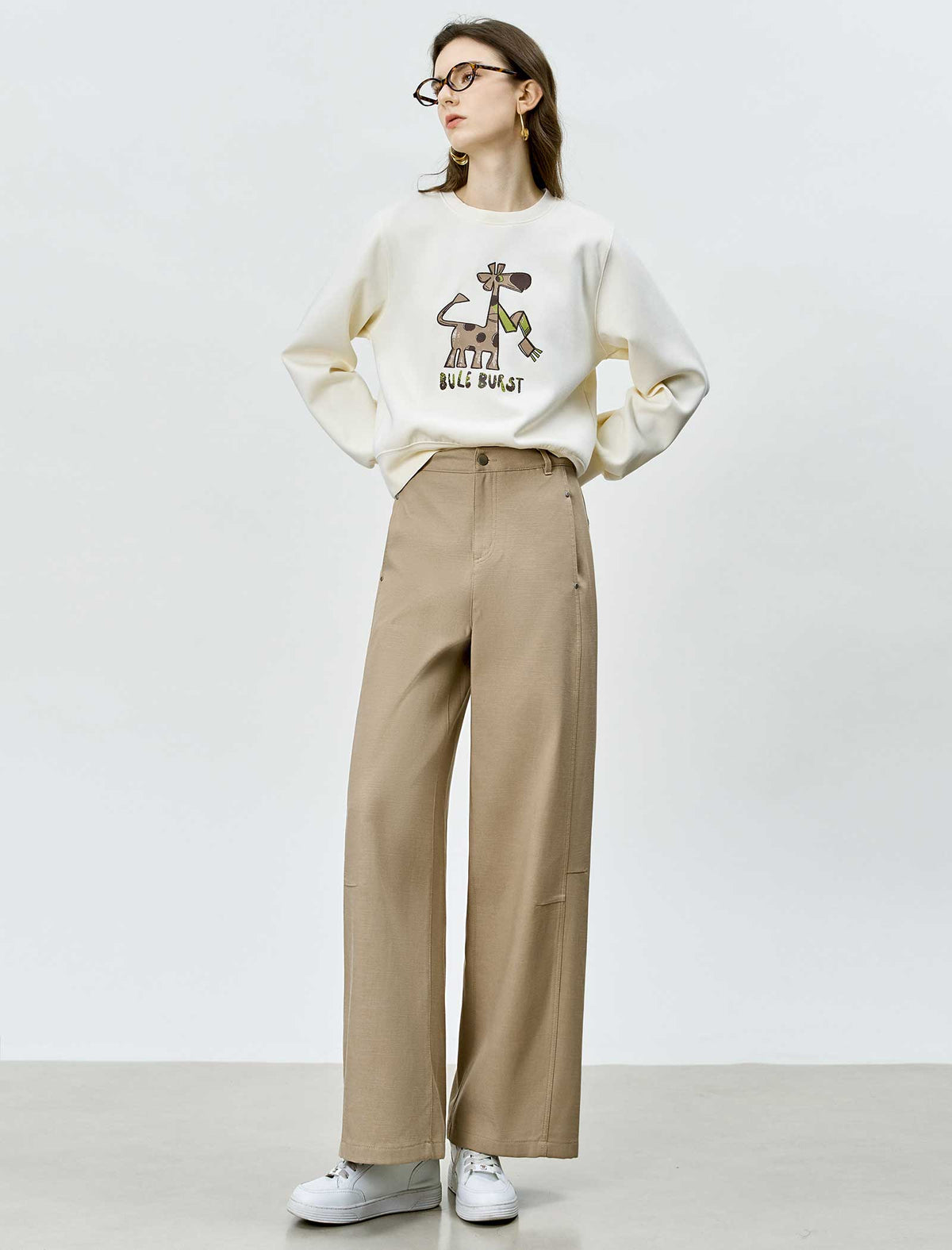 Wide‑Leg Casual Pants