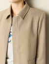 Vintage Slim Fit Camel Short Coat