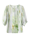 100% Mulberry Silk Watercolor Top