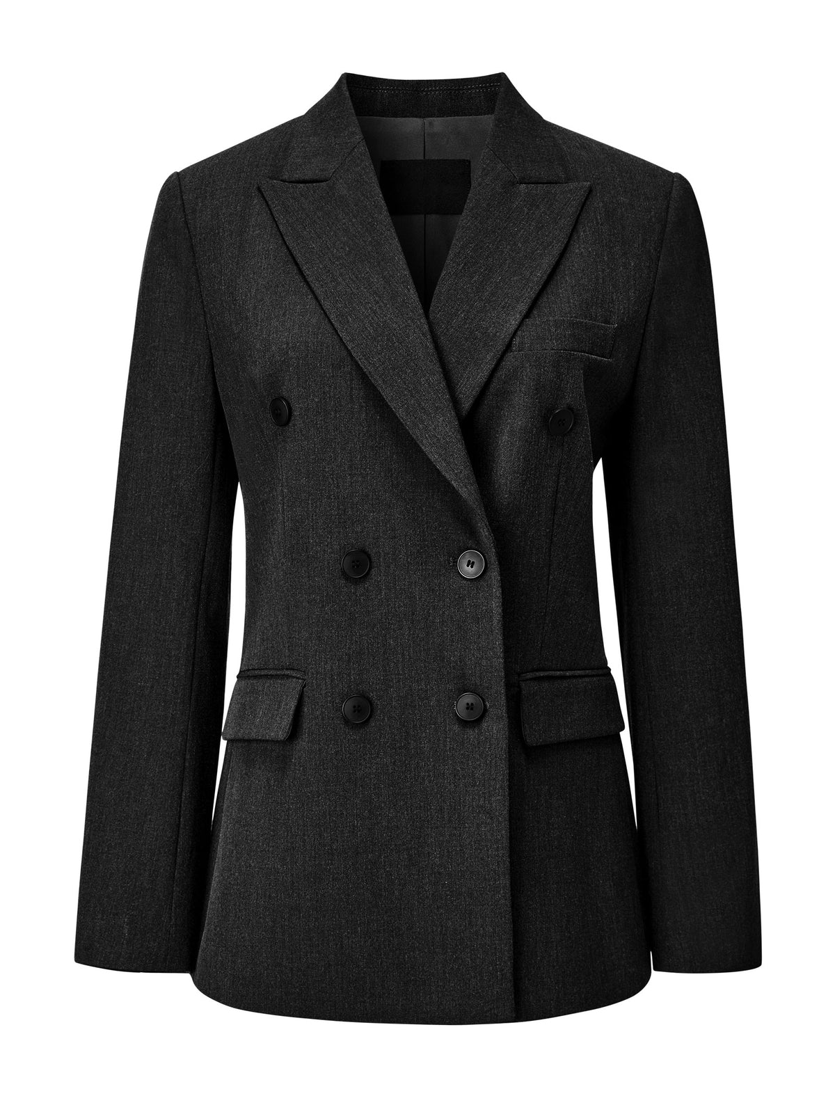 Black Double-Breasted Blazer