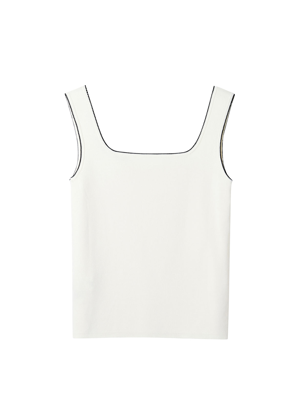 Square‑Neck Knit Tank Top