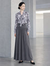 Ruched Waist Gathered A Line Maxi Skirt