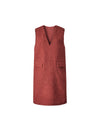 Wool Blend Sleeveless Midi Vest Dress