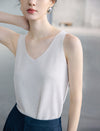 V Neck Rhinestone Knit Tank Top
