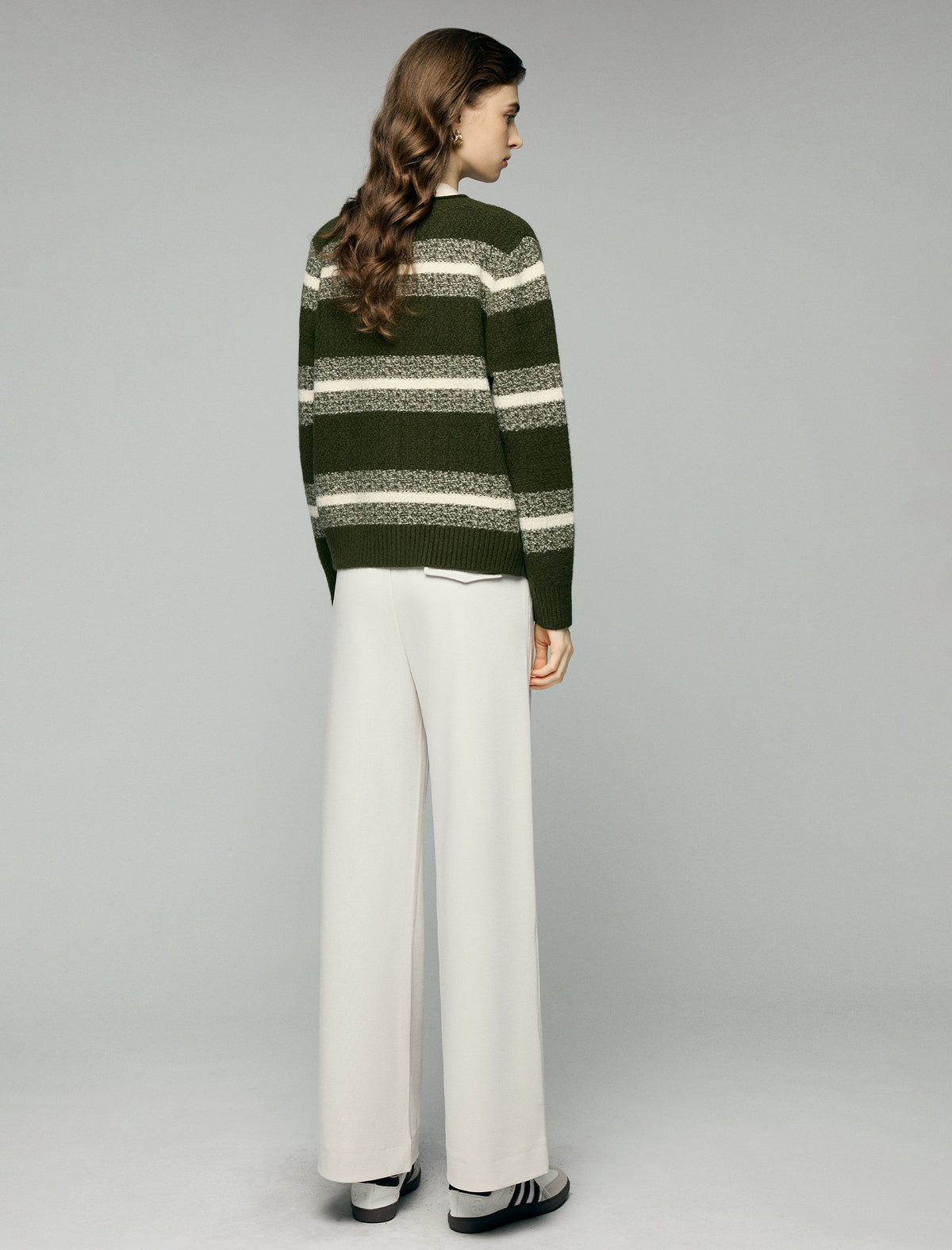 High-Waist Pocket Fluid Wide-Leg Pants