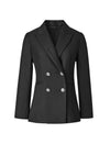 Black Double-Breasted Blazer