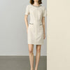 Sequin Embellished Mini Dress - Off-White