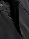 Black Slim Bootcut Close-Fit Ankle-Length Trousers