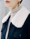 Detachable Collar Utility Cropped Jacket