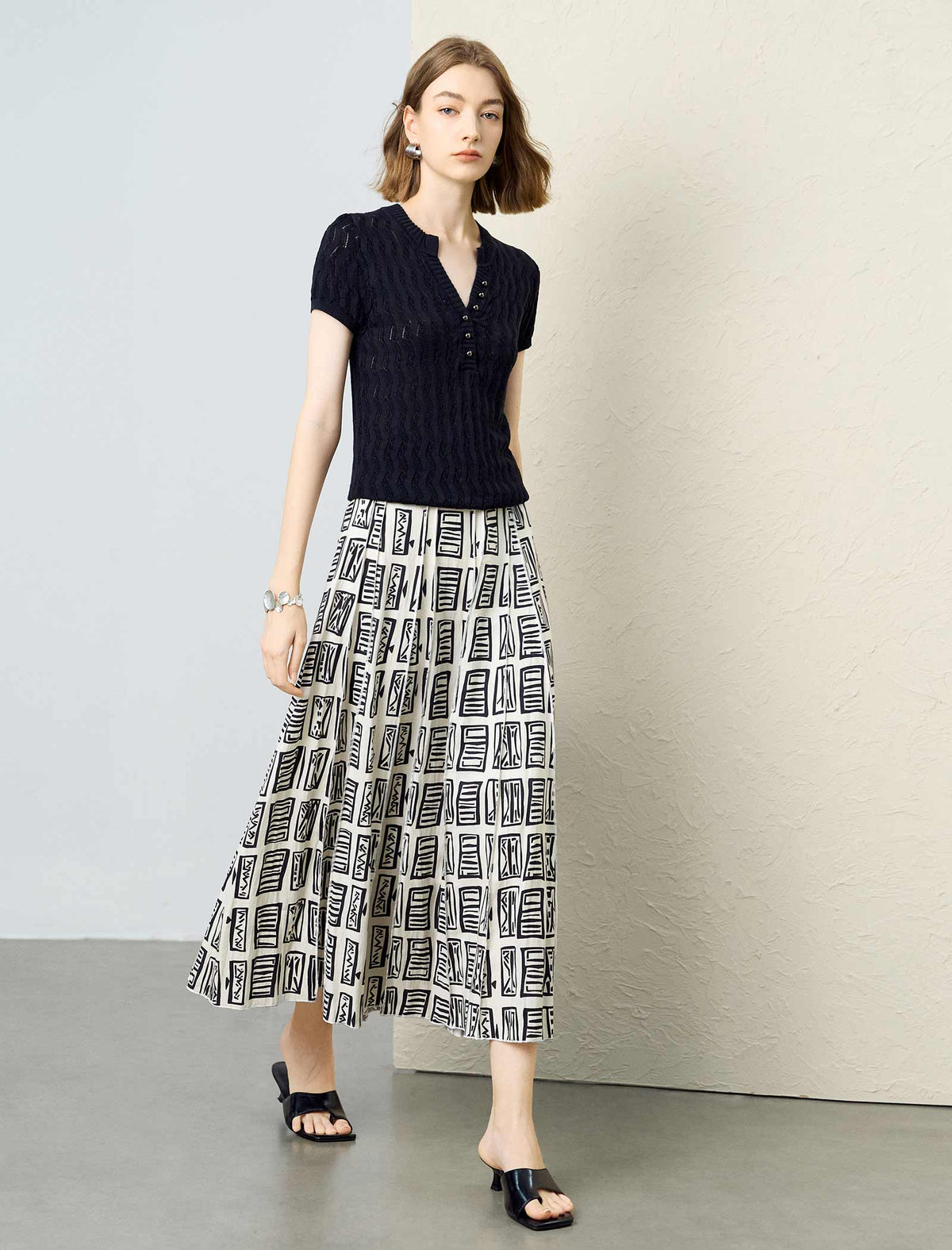 Effortless Tencel A-Line Skirt