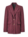 Sparkle Tweed Wool-Blend Blazer