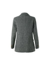 Wool Blend Solid Button-Front Relaxed Blazer