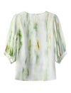 100% Mulberry Silk Watercolor Top
