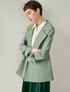 Long Sleeve Double-Breasted Relaxed Trench Coat