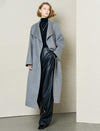 100% Wool Belted Wrap Coat