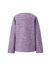Oversized Lapel Contrast‑Piping Mid‑Length Coat