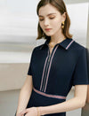 Zip-Up Shirt Dress
