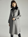 Double-Faced Wool Layered Mid-Length Coat