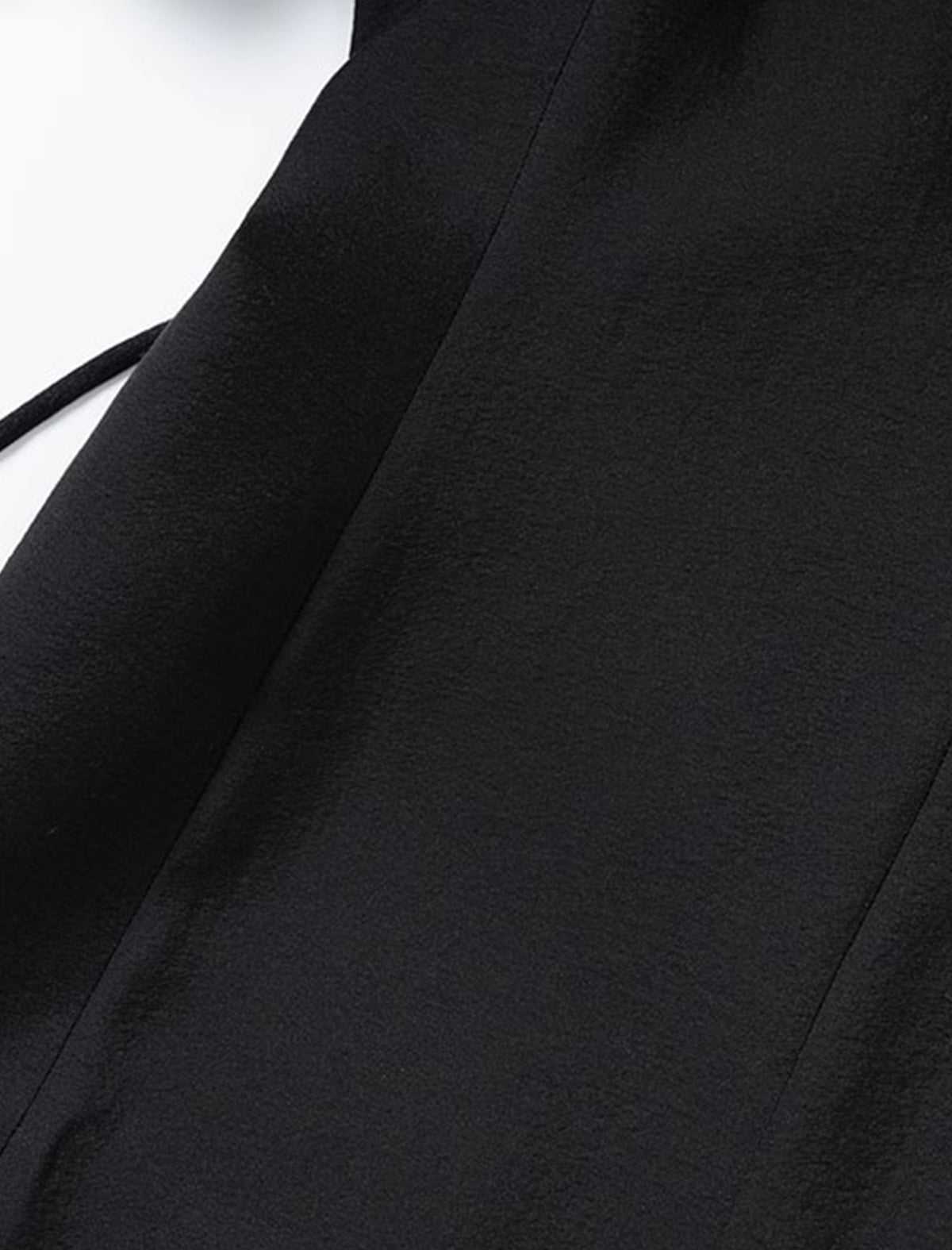 Tencel Blend Asymmetric Wrap Cinched Waist Blazer